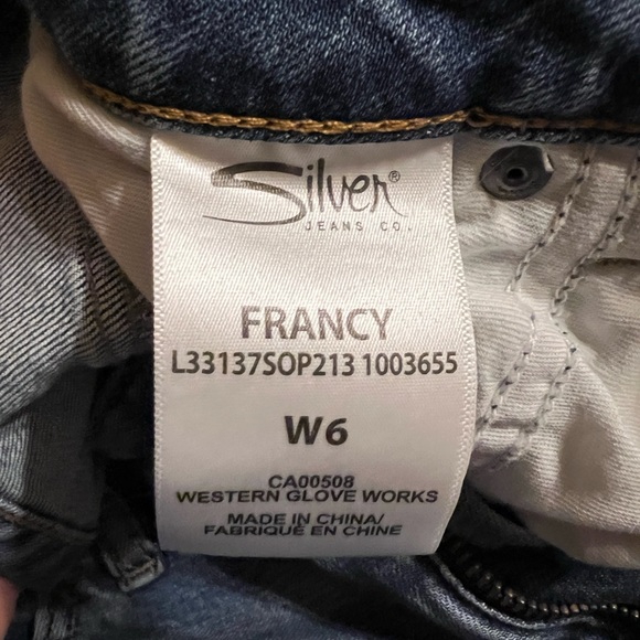 Silver Denim Skirt - Picture 3 of 7